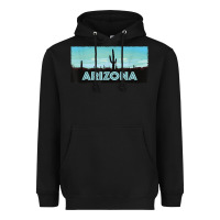 Black arizona shirt   saguaro cactus desert landscape t shirt Heavyweight Hoodie - linhVisuals