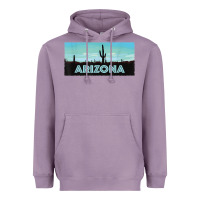 Lavender arizona shirt   saguaro cactus desert landscape t shirt Heavyweight Hoodie - linhVisuals
