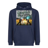 Navy drop Heavyweight Hoodie - linhVisuals