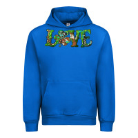 Cobalt love with shamrock Urban Hoodie - RanaPortraitStore