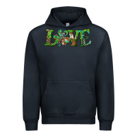 Navy love with shamrock Urban Hoodie - RanaPortraitStore