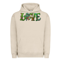 Pigment French Oak love with shamrock Urban Hoodie - RanaPortraitStore