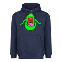 Navy slimer ghost anime Heavyweight Hoodie - linhVisuals