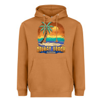 Meerkat delray beach florida  vintage distressed souvenir long sleeve t shirt Heavyweight Hoodie - linhVisuals