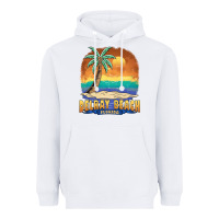 White delray beach florida  vintage distressed souvenir long sleeve t shirt Heavyweight Hoodie - linhVisuals