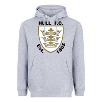 Heather Grey hull fc Heavyweight Hoodie - linhVisuals