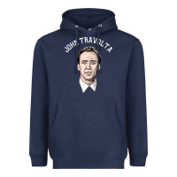 Navy sports nicolas cage as john travolta Heavyweight Hoodie - linhVisuals