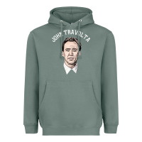 Sage sports nicolas cage as john travolta Heavyweight Hoodie - linhVisuals