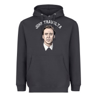 Smoke sports nicolas cage as john travolta Heavyweight Hoodie - linhVisuals