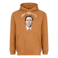 Meerkat sports nicolas cage as john travolta Heavyweight Hoodie - linhVisuals