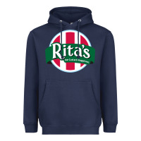 Navy rita's italian ice cafe Heavyweight Hoodie - linhVisuals