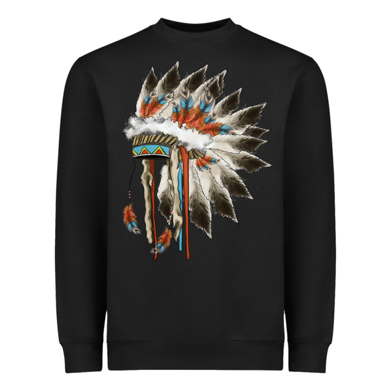 Indian Headress Heavyweight Sweatshirt by AdoDesignShop | Teevron