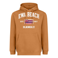 Meerkat ewa beach hawaii hi vintage state athletic style t shirt Heavyweight Hoodie - linhVisuals