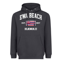 Smoke ewa beach hawaii hi vintage state athletic style t shirt Heavyweight Hoodie - linhVisuals