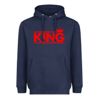 Navy king Heavyweight Hoodie - linhVisuals