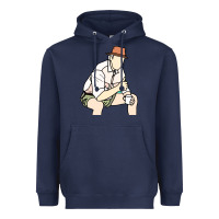Navy russell coight Heavyweight Hoodie - linhVisuals
