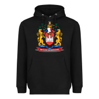 Black wigan warriors Heavyweight Hoodie - linhVisuals