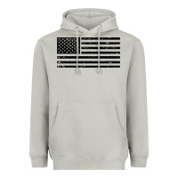 Moon Dust black american flag distressed effect minimalist premium Heavyweight Hoodie - linhVisuals