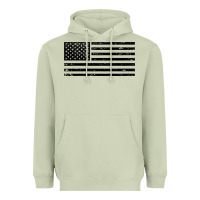 Matcha black american flag distressed effect minimalist premium Heavyweight Hoodie - linhVisuals