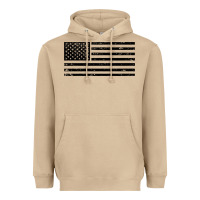 Mushroom black american flag distressed effect minimalist premium Heavyweight Hoodie - linhVisuals