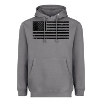 Storm black american flag distressed effect minimalist premium Heavyweight Hoodie - linhVisuals