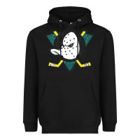 Black the mighty ducks classic Heavyweight Hoodie - linhVisuals