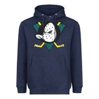 Navy the mighty ducks classic Heavyweight Hoodie - linhVisuals