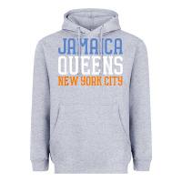 Heather Grey jamaica queens new york ny t shirt Heavyweight Hoodie - linhVisuals