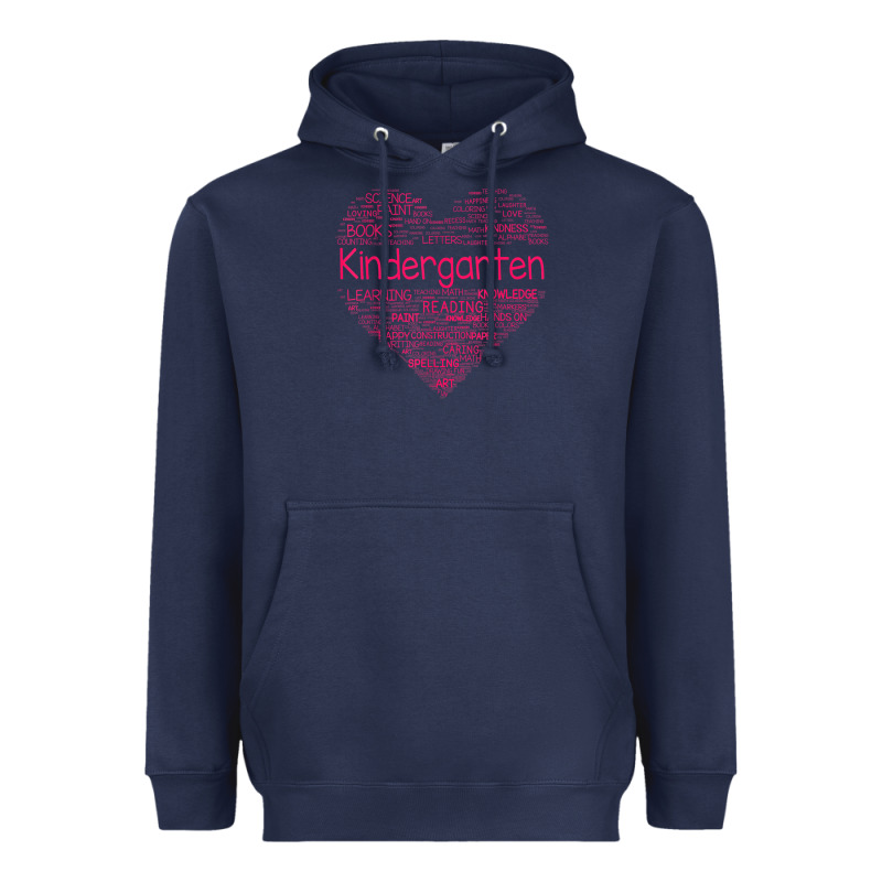 Cute Love Heart Kindergarten Teacher Valentines Day Womens Heavyweight Hoodie by linhVisuals | Teevron