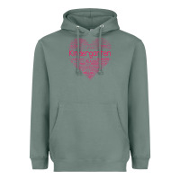 Sage cute love heart kindergarten teacher valentines day womens Heavyweight Hoodie - linhVisuals