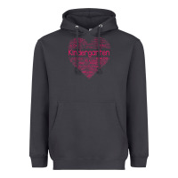 Smoke cute love heart kindergarten teacher valentines day womens Heavyweight Hoodie - linhVisuals