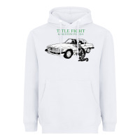White Title Fight Trending Heavyweight Hoodie - linhVisuals