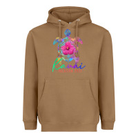Toasted Coconut kauai hawaii vacation 2022 sea turtle flower tropical t shirt Heavyweight Hoodie - linhVisuals