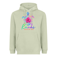 Matcha kauai hawaii vacation 2022 sea turtle flower tropical t shirt Heavyweight Hoodie - linhVisuals