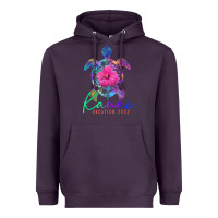 Plum kauai hawaii vacation 2022 sea turtle flower tropical t shirt Heavyweight Hoodie - linhVisuals