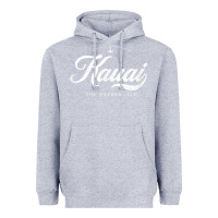 Heather Grey kauai hawaii vintage retro t shirt Heavyweight Hoodie - linhVisuals