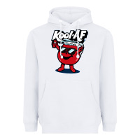 White Kool-Af Heavyweight Hoodie - linhVisuals