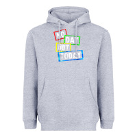 Heather Grey no day but today Heavyweight Hoodie - linhVisuals