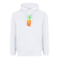 White Pineapple Onesie Heavyweight Hoodie - linhVisuals