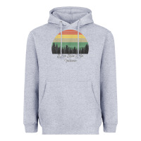 Heather Grey deam lake state Heavyweight Hoodie - linhVisuals