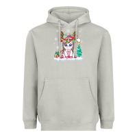 Moon Dust cute unicorn christmas shirt kid girls women deer santa xmas 1 Heavyweight Hoodie - linhVisuals