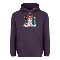 Plum cute unicorn christmas shirt kid girls women deer santa xmas 1 Heavyweight Hoodie - linhVisuals