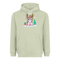Matcha cute unicorn christmas shirt kid girls women deer santa xmas 1 Heavyweight Hoodie - linhVisuals