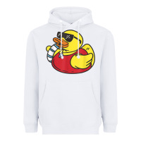 White lifeguard rubber duck t shirt Heavyweight Hoodie - linhVisuals
