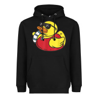 Black lifeguard rubber duck t shirt Heavyweight Hoodie - linhVisuals