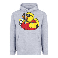 Heather Grey lifeguard rubber duck t shirt Heavyweight Hoodie - linhVisuals