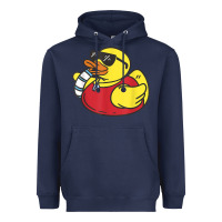 Navy lifeguard rubber duck t shirt Heavyweight Hoodie - linhVisuals