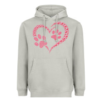 Moon Dust funny valentine day gift t  shirt paw print heart dog cat owner lover Heavyweight Hoodie - linhVisuals