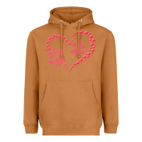 Meerkat funny valentine day gift t  shirt paw print heart dog cat owner lover Heavyweight Hoodie - linhVisuals