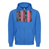 True Royal valentine's leopard brushstroke Zipper Hoodie - AdoDesignShop